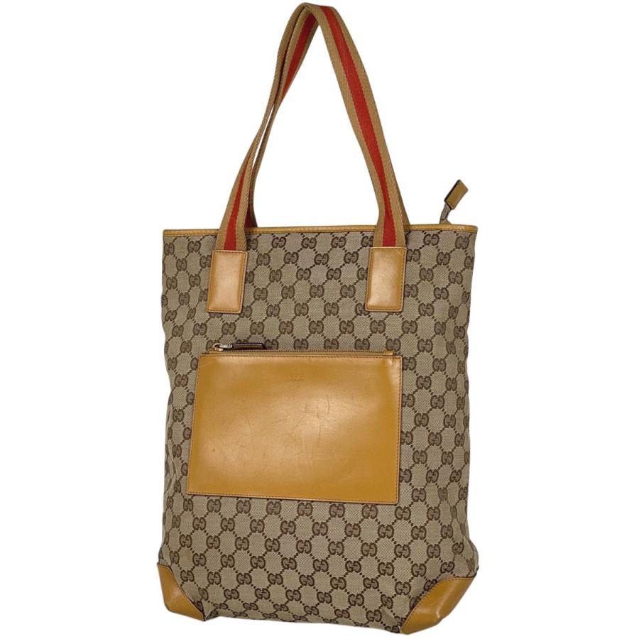 GUCCI（グッチ） GUCCI GG柄 トートバッグ シェリーライン ウェブ 