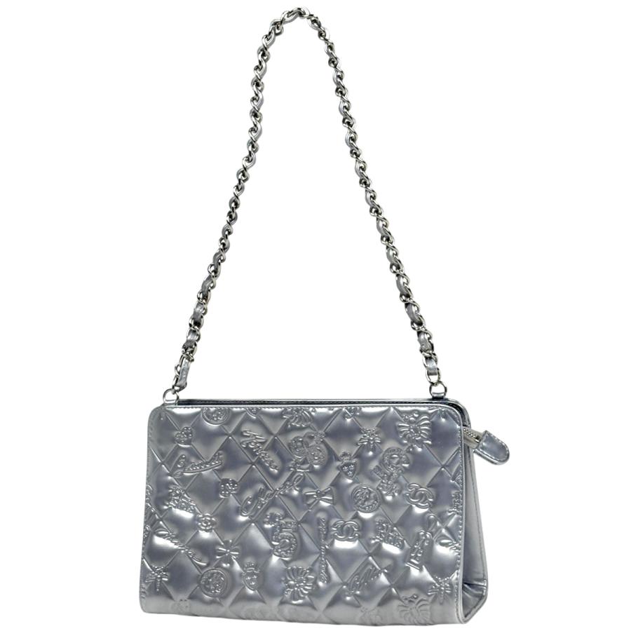 シャネル激レア♡アイコン柄♡斜めがけショルダー CHANEL（シャネル） アイコンライン チェーン ショルダーバッグ ココ