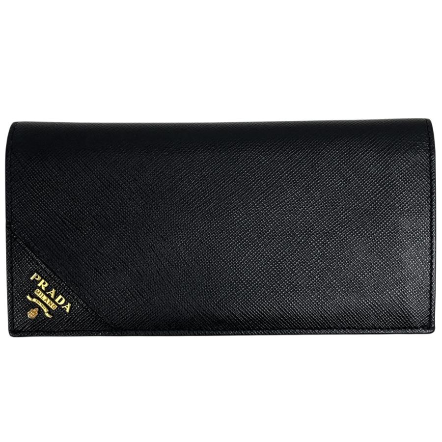 PRADA（プラダ） ロゴ 二つ折り 長財布 ドキュメントホルダー 札入れ 
