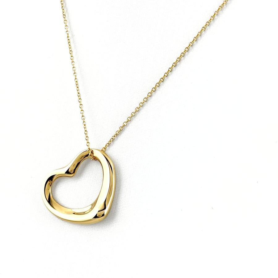 TIFFANY&Co.（ティファニー） オープン ハート ネックレス YG イエロー