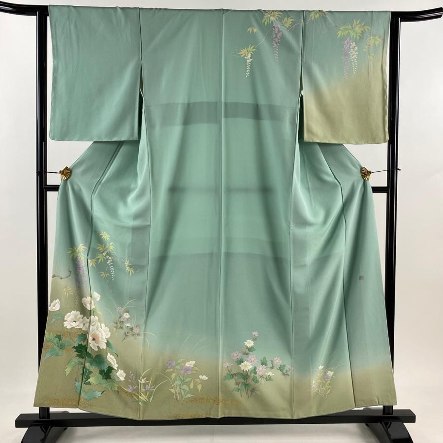 染め分け金彩友禅 付下げ訪問着 トールサイズ裄丈67.5 特別ファッション - 染め分け金彩友禅 付下げ訪問着 トールサイズ裄丈67.5