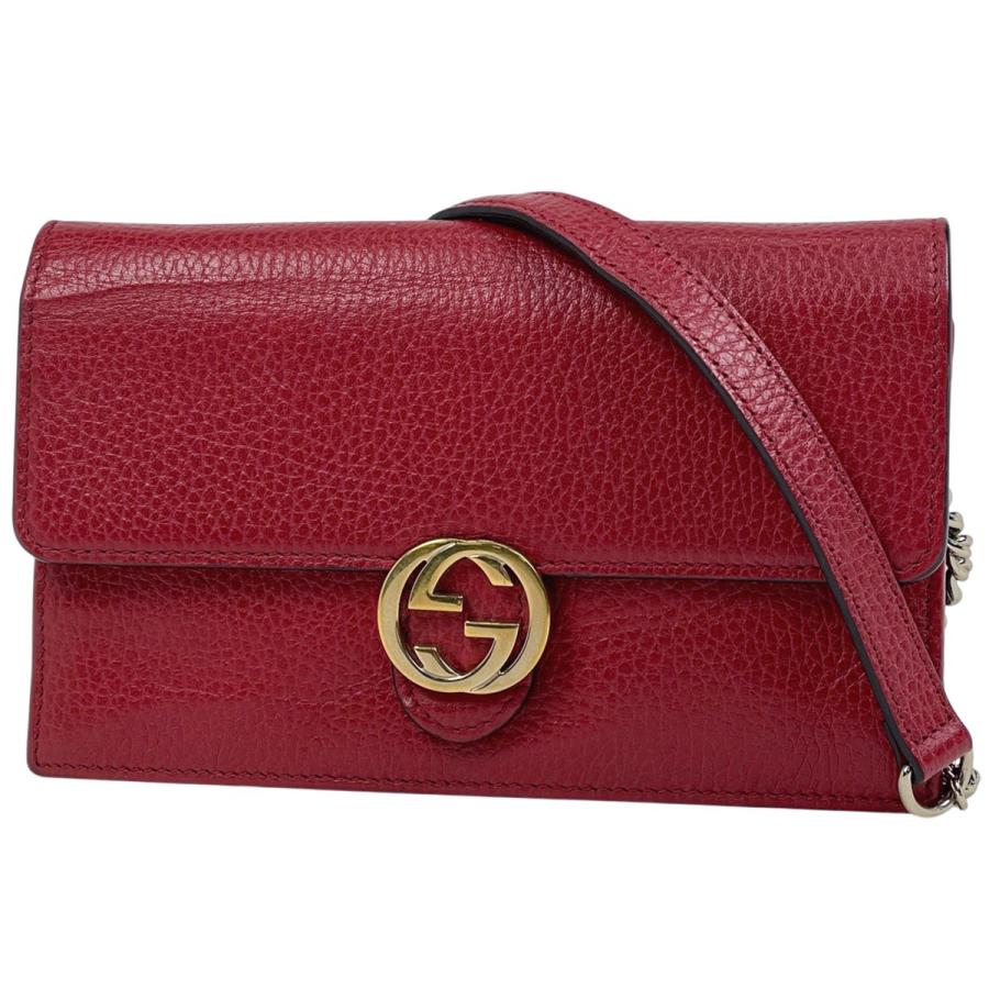 GUCCI（グッチ） インターロッキングG チェーン ウォレット 2WAY 