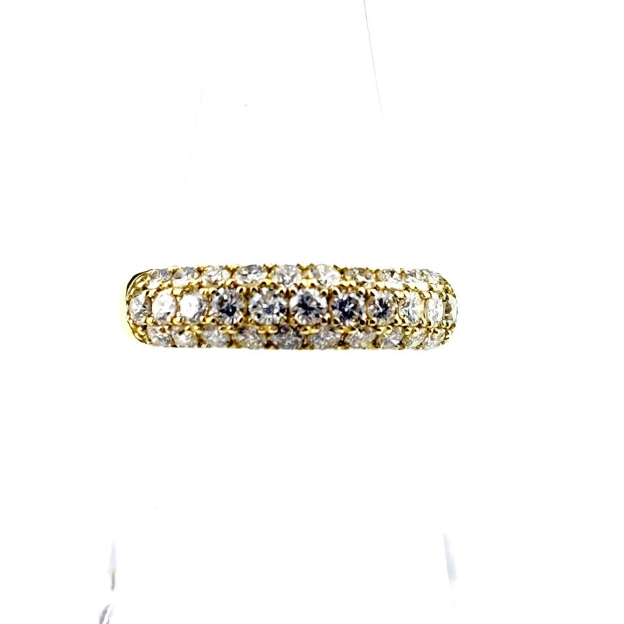 k18 メレダイヤ12号リング メレダイヤ デザインリング YG イエローゴールド 指輪 リング 12号 K18