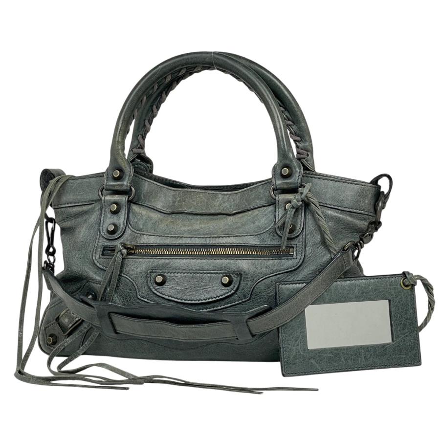 バレンシアガ　シティ　2wayバッグ　グリーン BALENCIAGA（バレンシアガ） ザ シティ 2WAY ショルダーバック カーキ