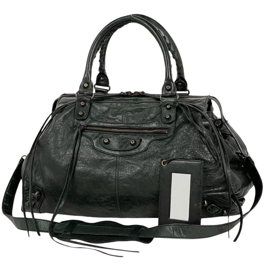 バレンシアガ　ザ シティ / BALENCIAGA バレンシアガザ シティ 2WAYバッグ 黒 レディース カーフ ハンドバッグ