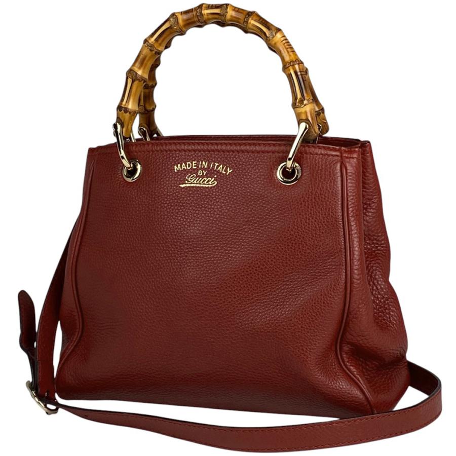 GUCCI（グッチ） バンブー スモール ショッパー ハンドバッグ 2WAY 