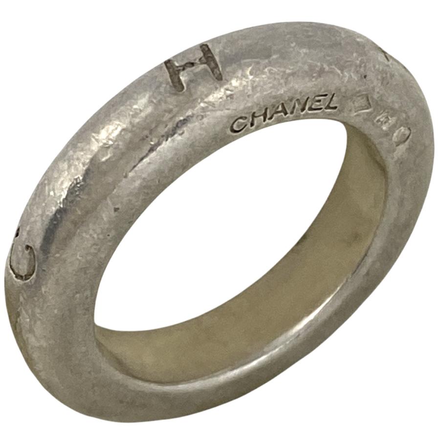 CHANEL シャネル ロゴ リング 指輪 12号 シルバー925 シルバー