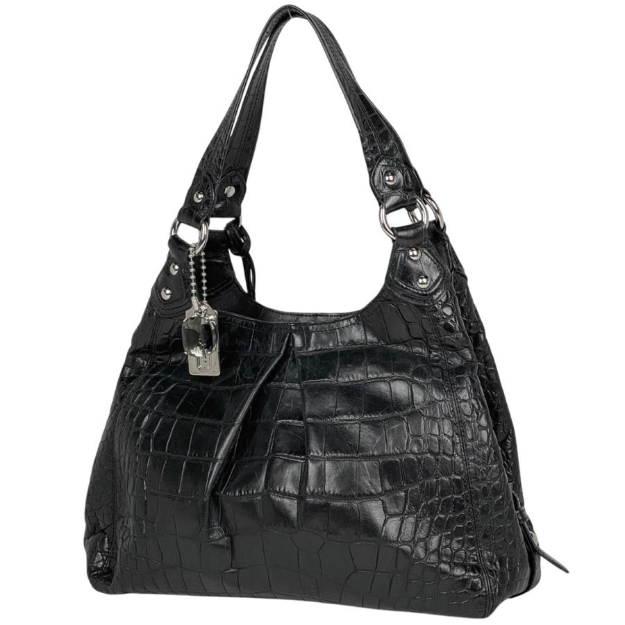 COACH（コーチ） ロゴ ショルダーバッグ ハンドバッグ 型押し