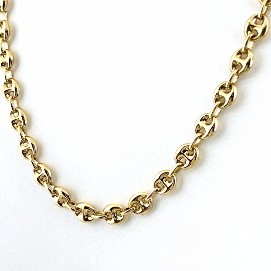 18k 750 ゴールドネックレス UNOAERRE（ウノアエレ） デザインネックレス YG イエローゴールド