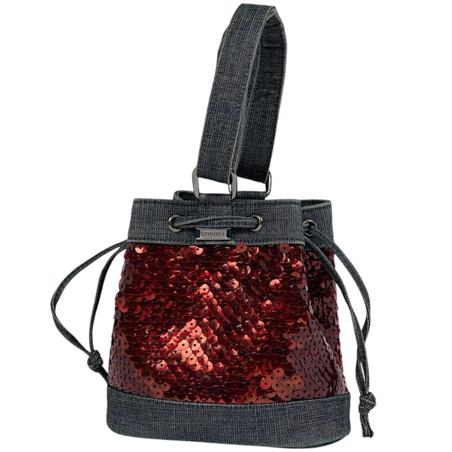美品✨ シャネル ミニバケット デニム ココマーク ショルダーバッグ 巾着 CHANEL シャネル チェーンショルダーバッグ ミニバケットバッグ デニム