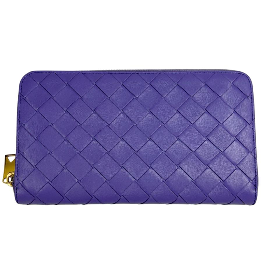 BottegaVeneta ボッテガヴェネタ　長財布　イントレチャート　パープル ボッテガヴェネタ BOTTEGAVENETA イントレチャート 長財布 レザー