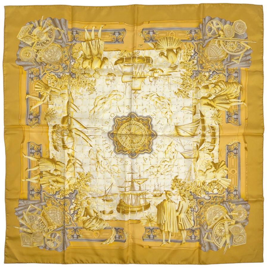 HERMES（エルメス） カレ90 AZVLEJOS 貴族船 大航海時代に思いを馳せて