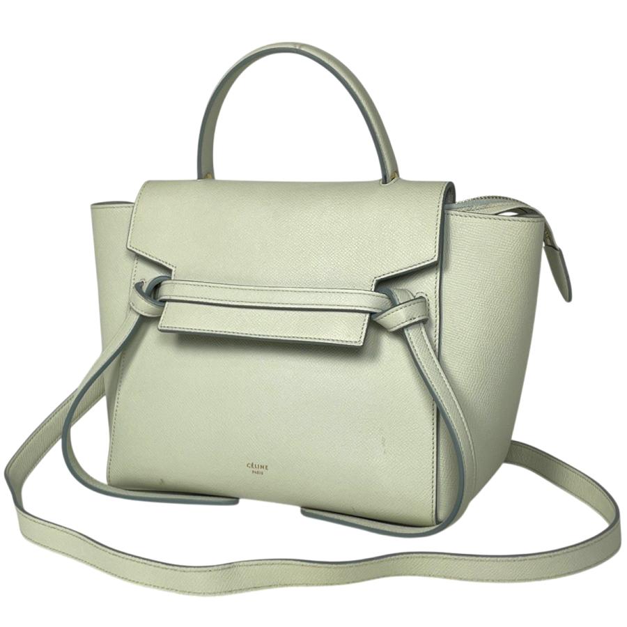 CELINE（セリーヌ） マイクロ ベルトバッグ 2WAY ハンドバッグ レザー 