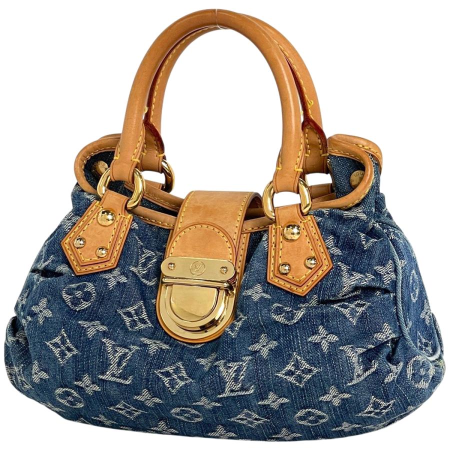 LOUIS VUITTON ルイヴィトン　プリーティ　デニム　M95020 LOUIS VUITTON（ルイ・ヴィトン） プリーティ 手提げ ハンドバッグ