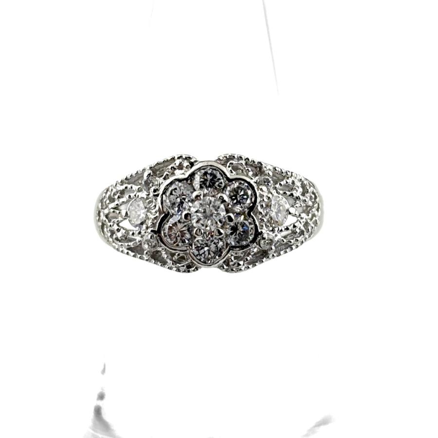 メレダイヤ デザインリング プラチナ 指輪 リング 12.5号 Pt900