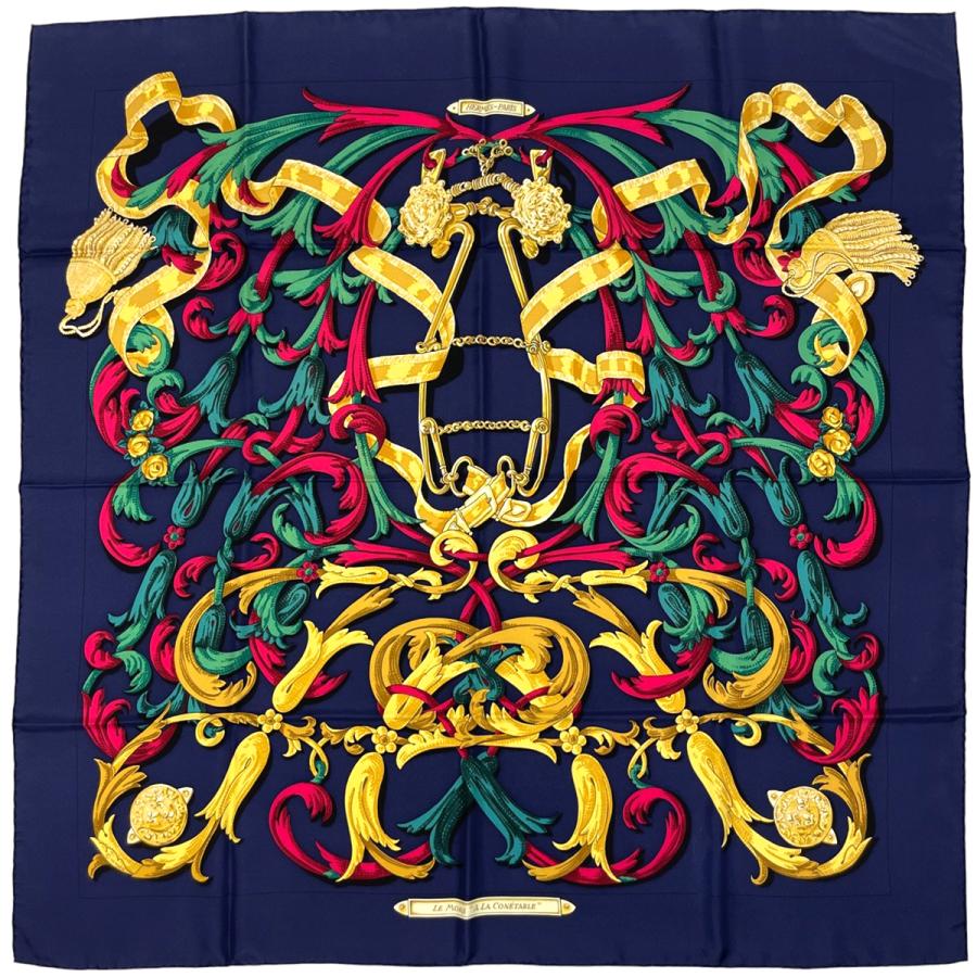 HERMES（エルメス） カレ 90 LE MORS A LA CONETABLE 轡の気品 クツワ