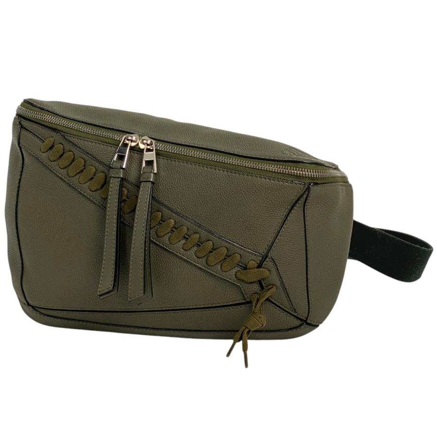 LOEWE メンズ ボディバッグ カーキー LOEWE（ロエベ） パズル スリング バッグ カーキ ボディバッグ レザー