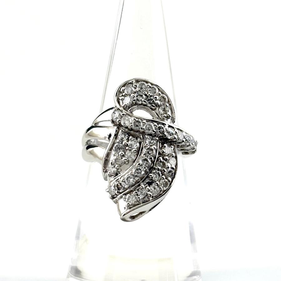 メレダイヤ デザインリング プラチナ 指輪 リング 10号 Pt900