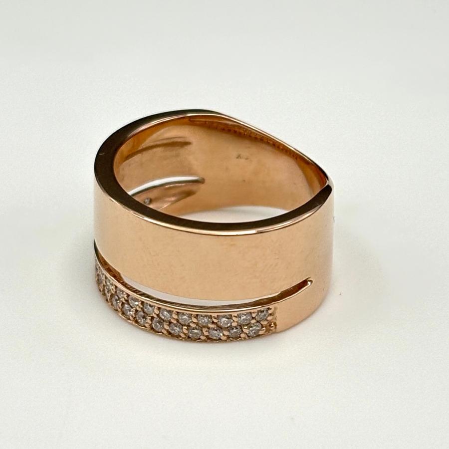 メレダイヤ デザインリング PG ピンクゴールド 指輪 リング 12号 K18