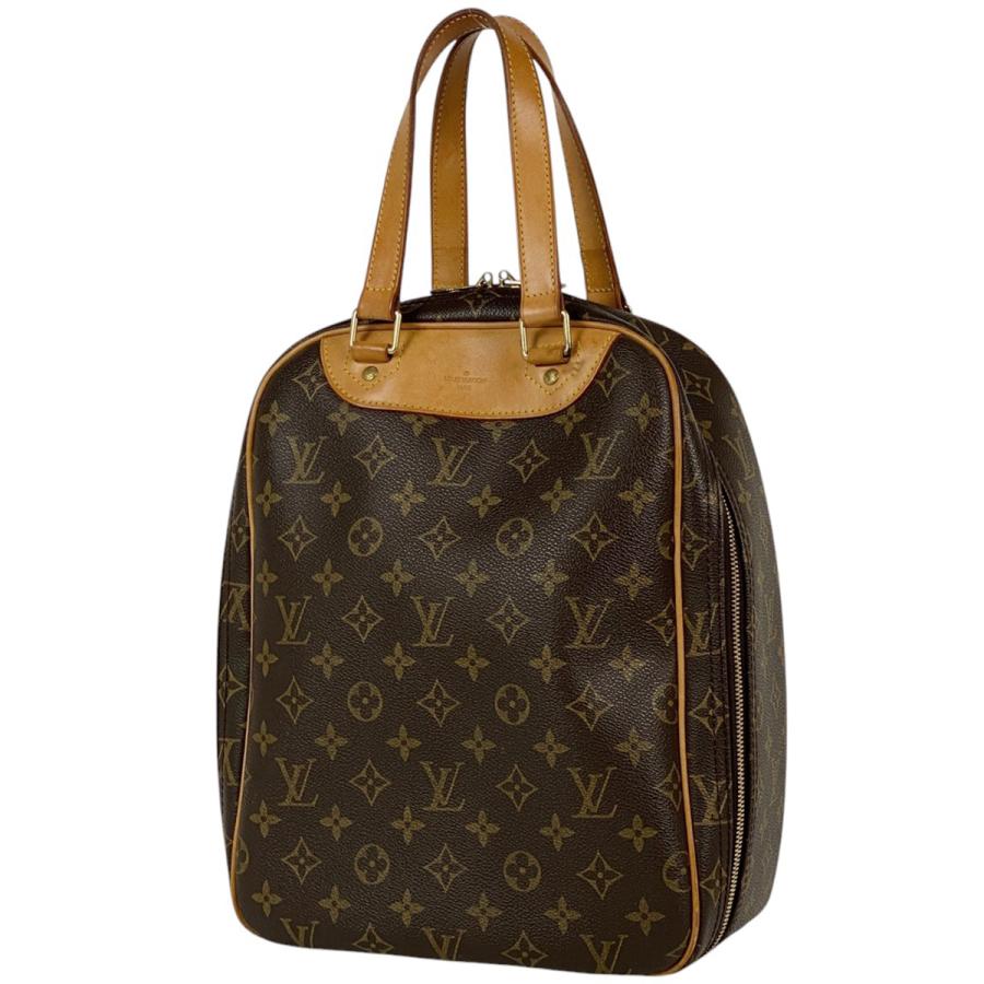 ルイ ヴィトン モノグラム エクスキュルシオン ハンドバッグ シューズバッグ M41450 ブラウン PVC レザー LOUIS VUITTON 【中古】 LOUIS VUITTON（ルイ・ヴィトン） エクスキュルシオン シューズケース