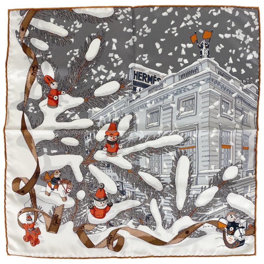 HERMES（エルメス） プチ カレ Noel au 24 Faubourg フォーブル24番地