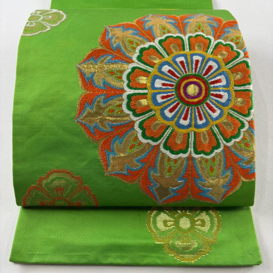 龍村美術織物　たつむら製　名古屋帯 正絹　未使用 楽天市場】【新品】 龍村美術織物 開き 名古屋帯 たつむら 京袋帯 正絹