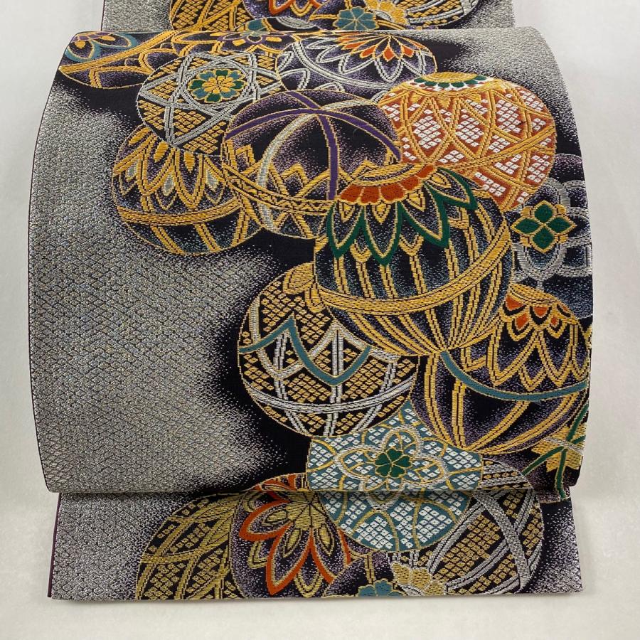 袋帯 新品未使用品 銀糸 正絹 六通 シルバー Q887 袋帯 新品未使用品 銀糸 正絹 六通 シルバー Q887 - メルカリ