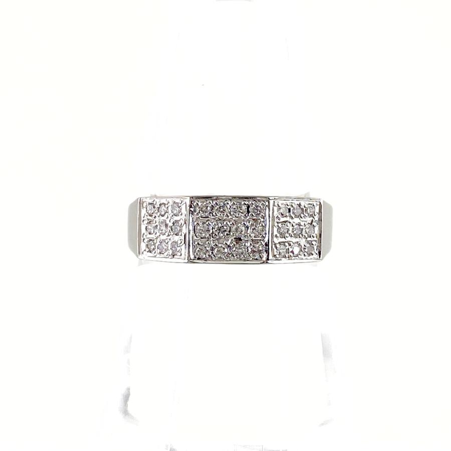 ベジタリアン様　ダイヤ リング Pt900 プラチナ ダイヤモンド 一粒 メレ メレダイヤ デザインリング プラチナ 指輪 リング 12.5号 Pt900