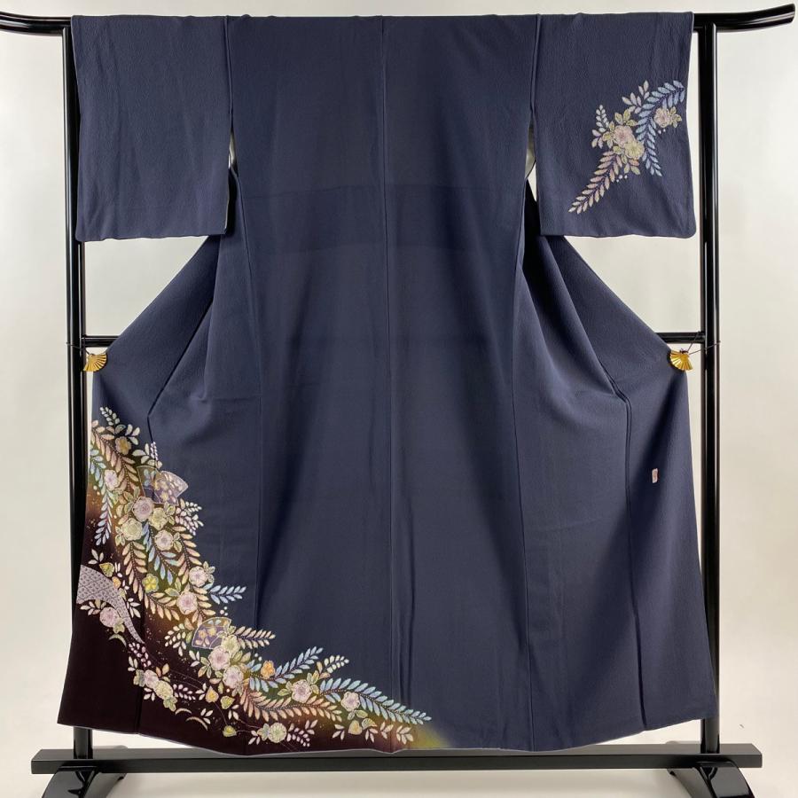 付下げ 身丈155.5cm 裄丈62.5cm S 袷 翠山工房 やまと 落款あり 辻が花