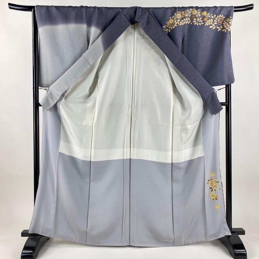 訪問着 身丈165.5cm 裄丈66cm 正絹 逸品 【中古】 訪問着 身丈165.5cm 裄丈67.5cm L 袷 徳永憲峯 落款あり 辻が花 金通し