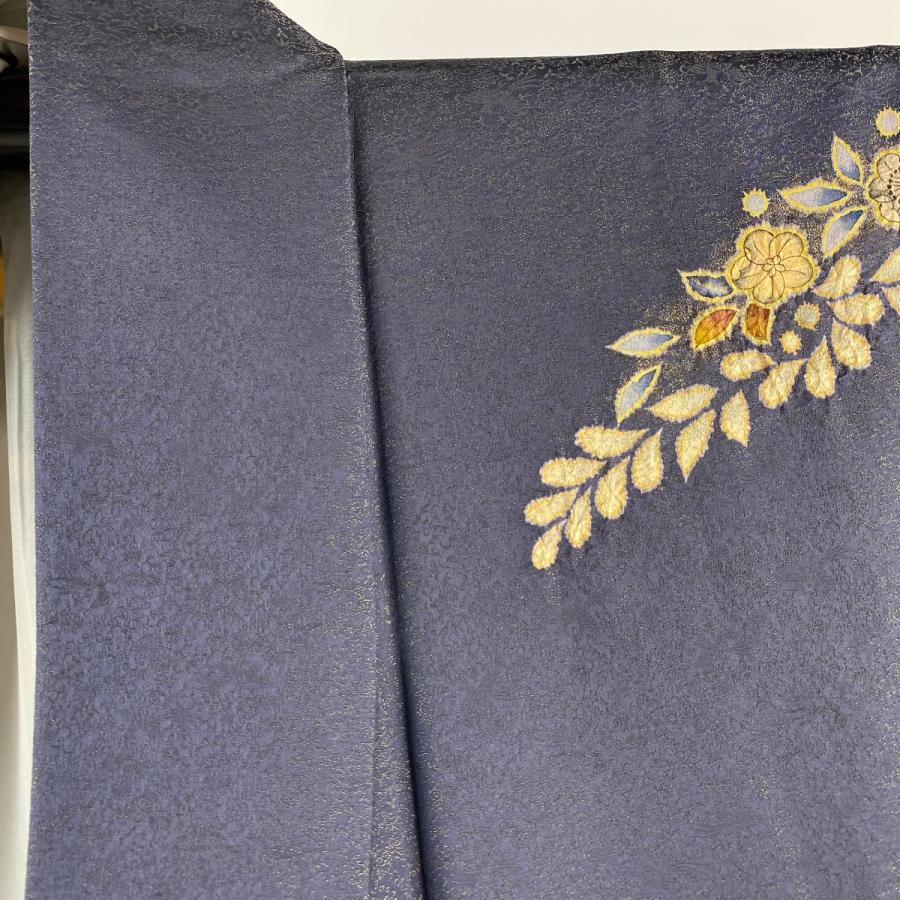 訪問着 身丈165.5cm 裄丈66cm 正絹 逸品 【中古】 訪問着 身丈165.5cm 裄丈67.5cm L 袷 徳永憲峯 落款あり 辻が花 金通し