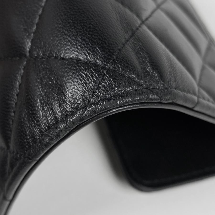 新品 シャネル ココマーク ラインストーン マトラッセ 三つ折り財布 CHANEL（シャネル） マトラッセ ココマーク ラインストーン 三つ折り