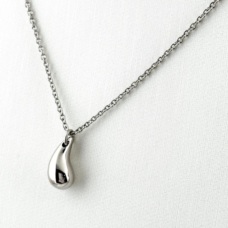 TIFFANY&Co.（ティファニー） ティアドロップ ネックレス プラチナ