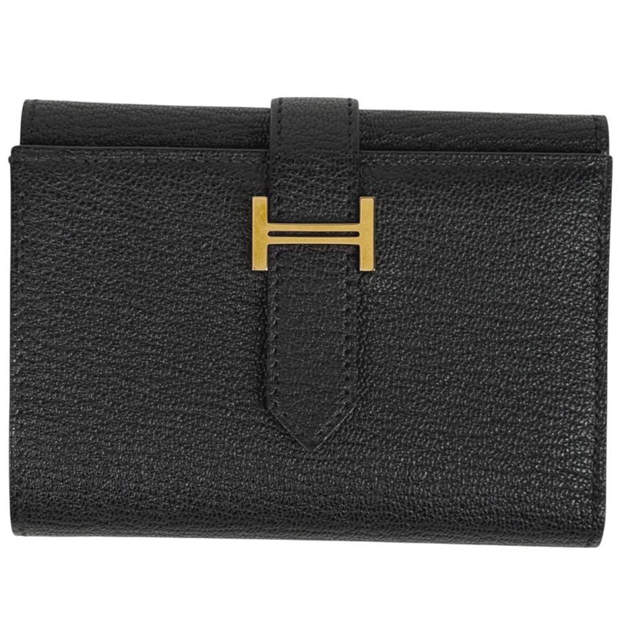 HERMES（エルメス） ベアン コンビネ Hロゴ 札入れ 小銭入れ 三つ折り
