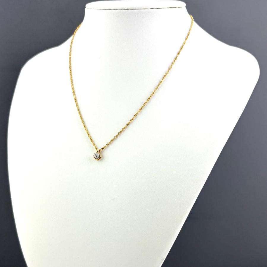 Tiffany & Co. - 【中古】 ティファニー K18 ダイヤモンド ネックレス 