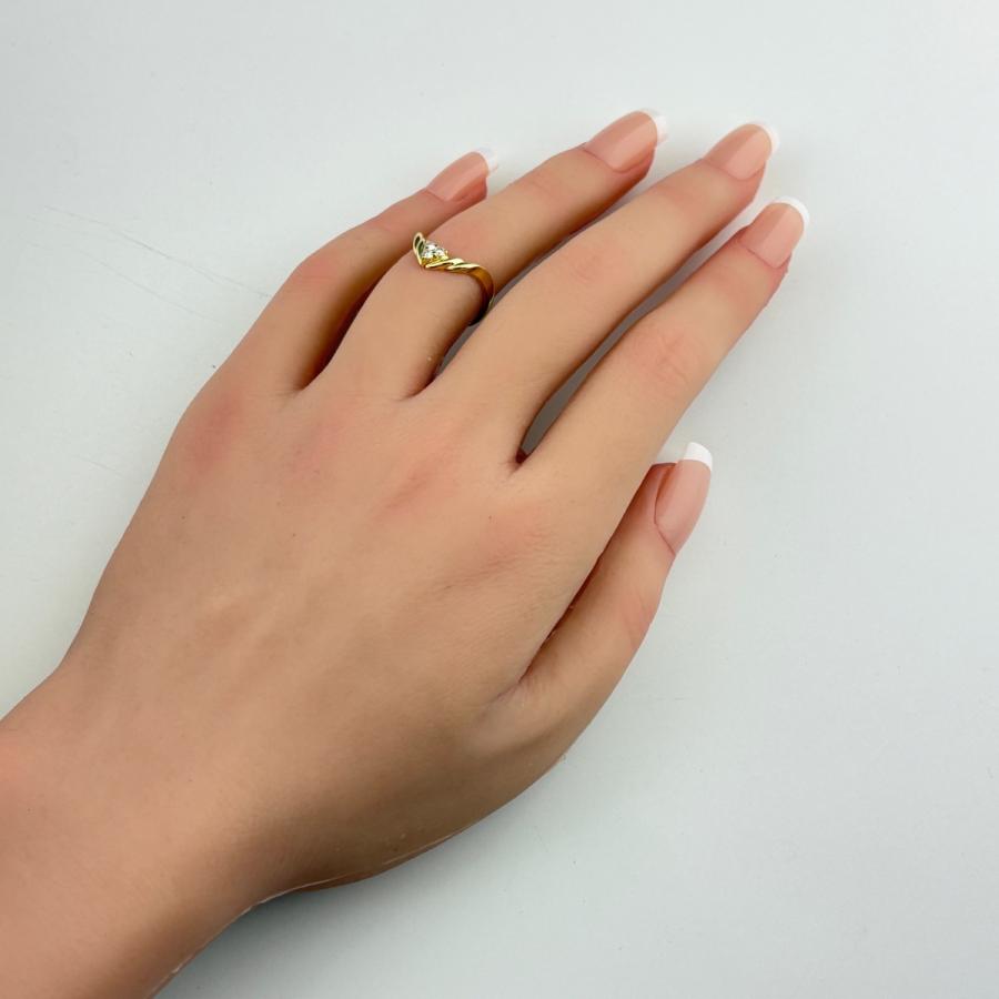 タサキ TASAKI メレダイヤ デザインリング YG イエローゴールド 指輪 