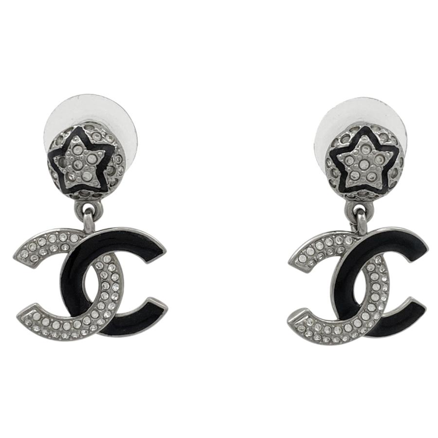 CHANEL（シャネル） ココマーク ラインストーン ピアス スイング