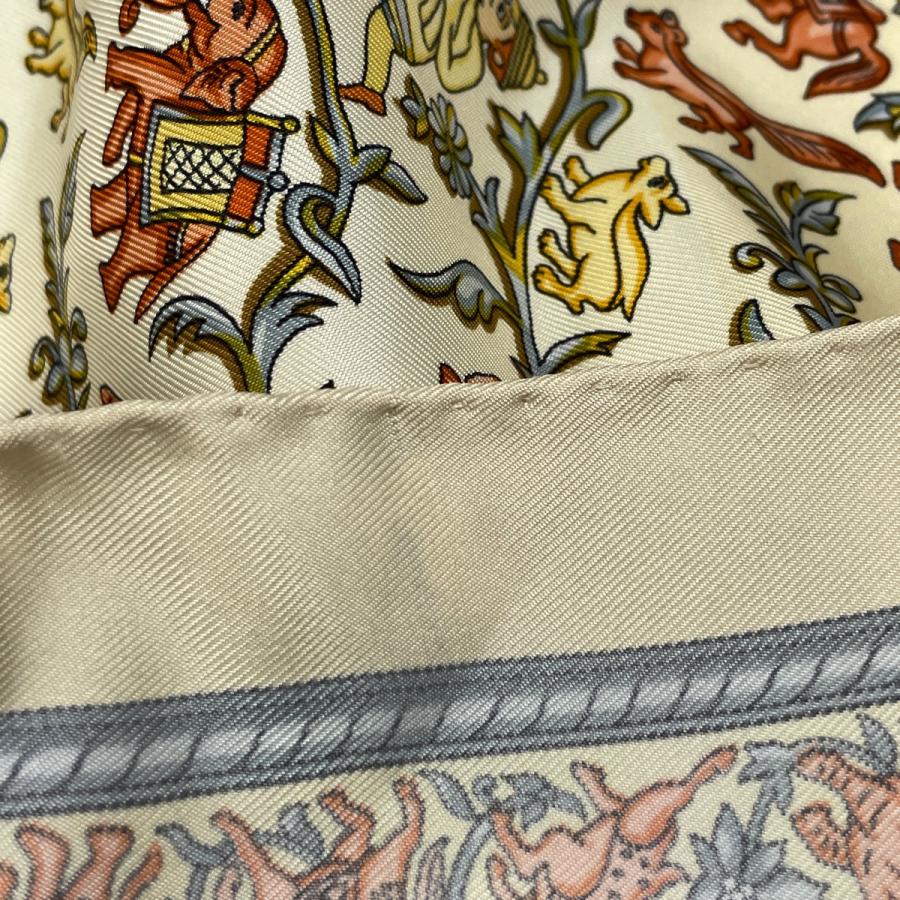 HERMES（エルメス） カレ 90 CHASSE EN INDE インドの狩猟 象柄 馬柄