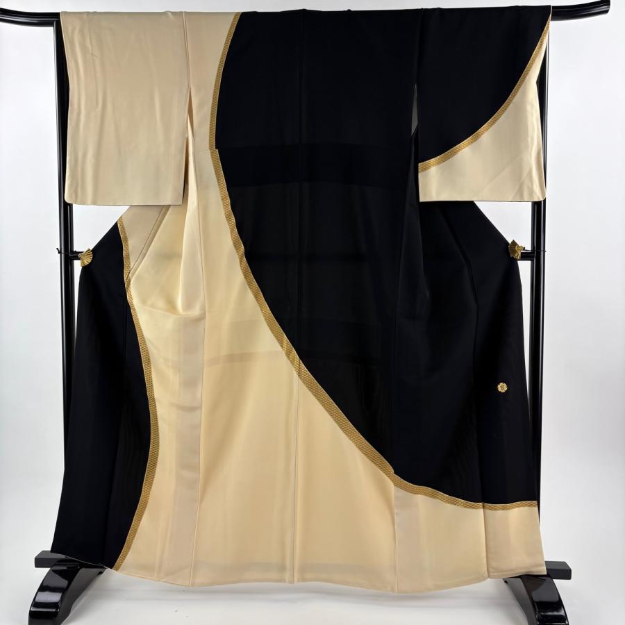 美品 訪問着 身丈162.5cm 裄丈66cm M 袷 渡辺雪三郎 落款あり 幾何学