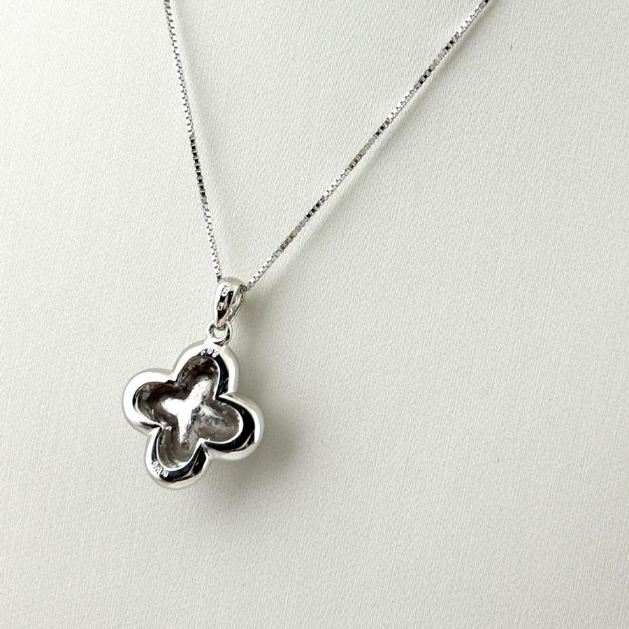 ルビー デザインネックレス WG ホワイトゴールド メレダイヤ