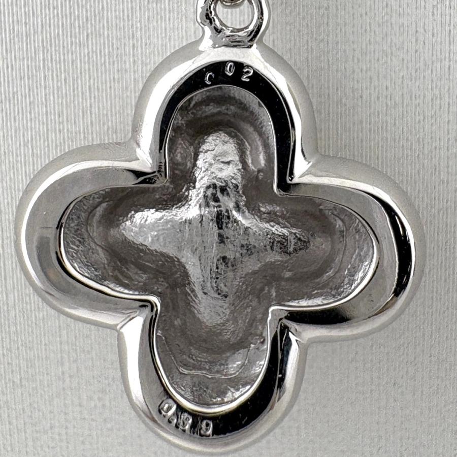 ルビー デザインネックレス WG ホワイトゴールド メレダイヤ