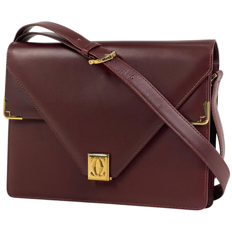 カルティエ　Cartier マストライン　ショルダーバッグ レザー ネット限定】 Cartier カルティエ マストライン ショルダーバッグ