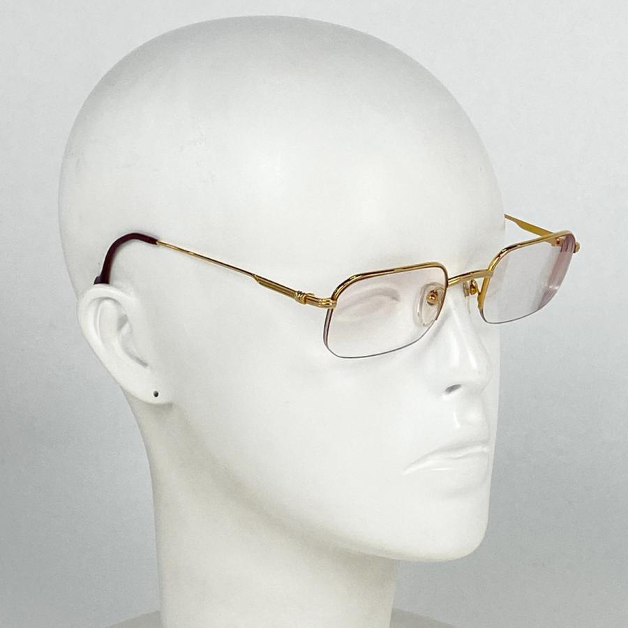 美品 CARTIER カルティエ トリニティ 56□16 749624 メガネ アイウェア 度入り眼鏡 メタル ゴールド レディース【中古】 Cartier - 美品 CARTIER カルティエ トリニティ 56□16 749624 メガネ