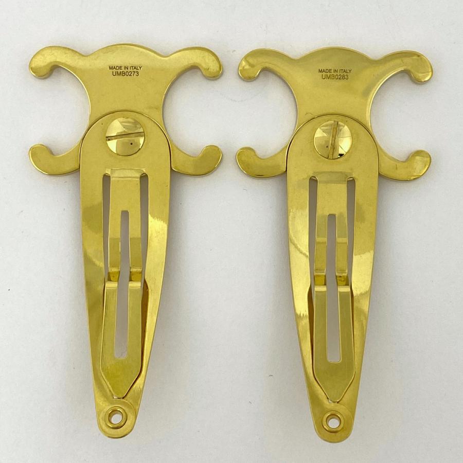 セリーヌ ヘアピン　トリオンフ　ゴールド CELINE（セリーヌ） トリオンフ ヘアピン 髪留め 髪飾り ヘアクリップ