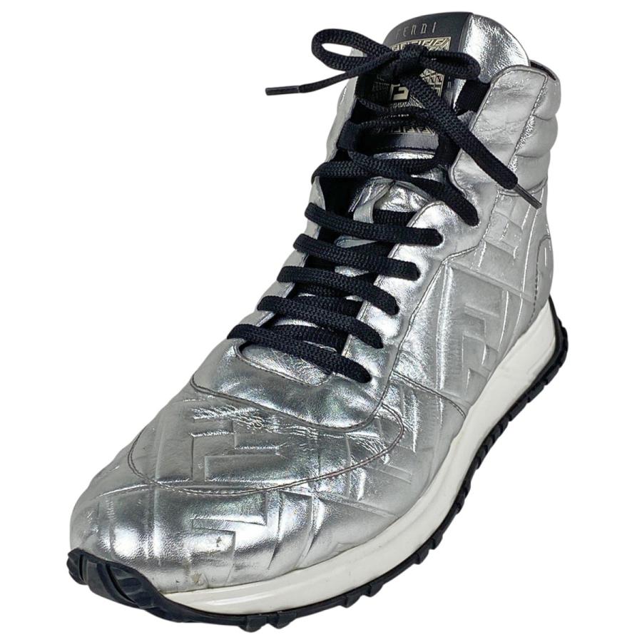 FENDI（フェンディ） ズッカ柄 ハイカット スニーカー 靴 スニーカー