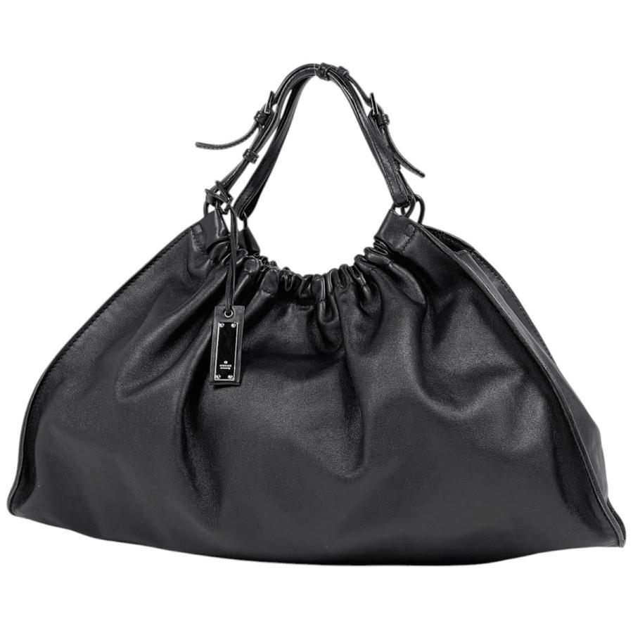 GUCCI ブラックレザーハンドバッグ GUCCI ブラックレザーハンドバッグ