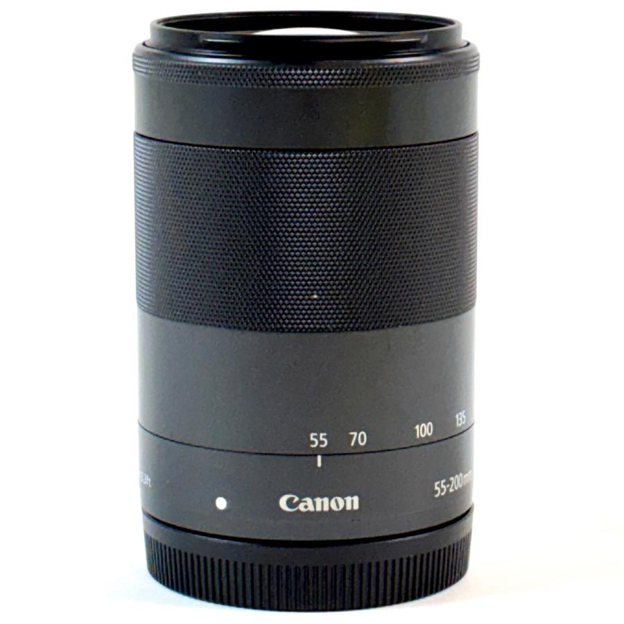【美品】　CANON EF-M 55-200㎜ 4.5-6.3 IS STM キヤノン Canon EF-M 55-200mm F4.5-6.3 IS STM ブラック 一眼カメラ用
