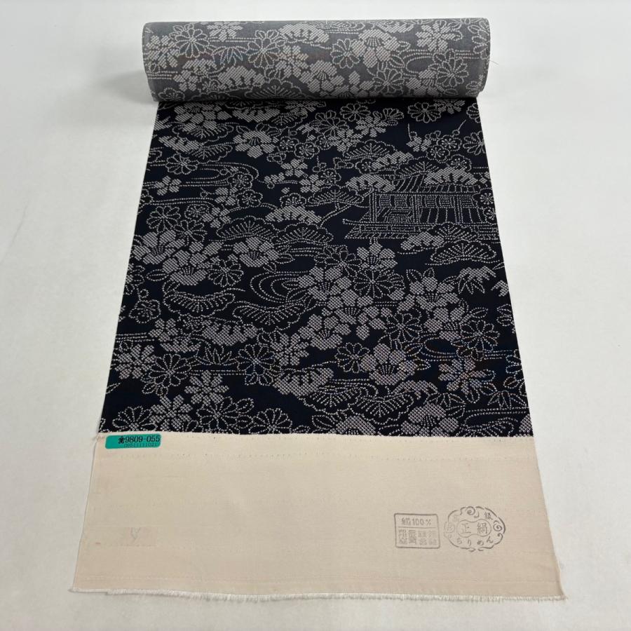 小紋 縦稿 流水 市松 梅 正絹 反物 小紋 縦稿 流水 市松 梅 正絹 反物