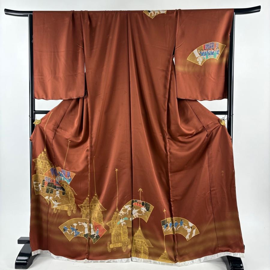 美品 訪問着 身丈174cm 裄丈69.5cm L 未仕立て 仮絵羽 落款あり