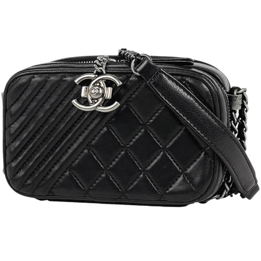 CHANEL（シャネル） ココボーイ チェーン ショルダーバッグ マトラッセ